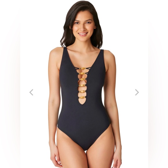 NWT - Blue Rod Beat Tie.  Black Beautiful one piece suite - Picture 1 of 10